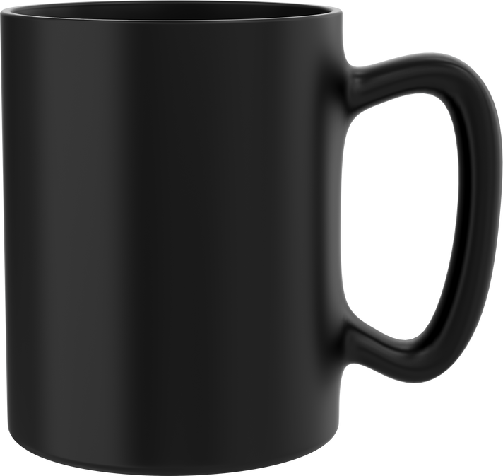 3D Black Mug